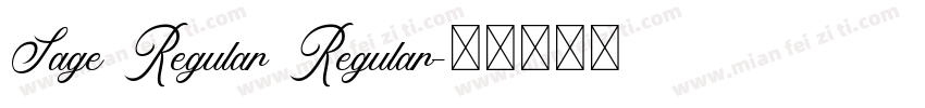 Sage Regular Regular字体转换